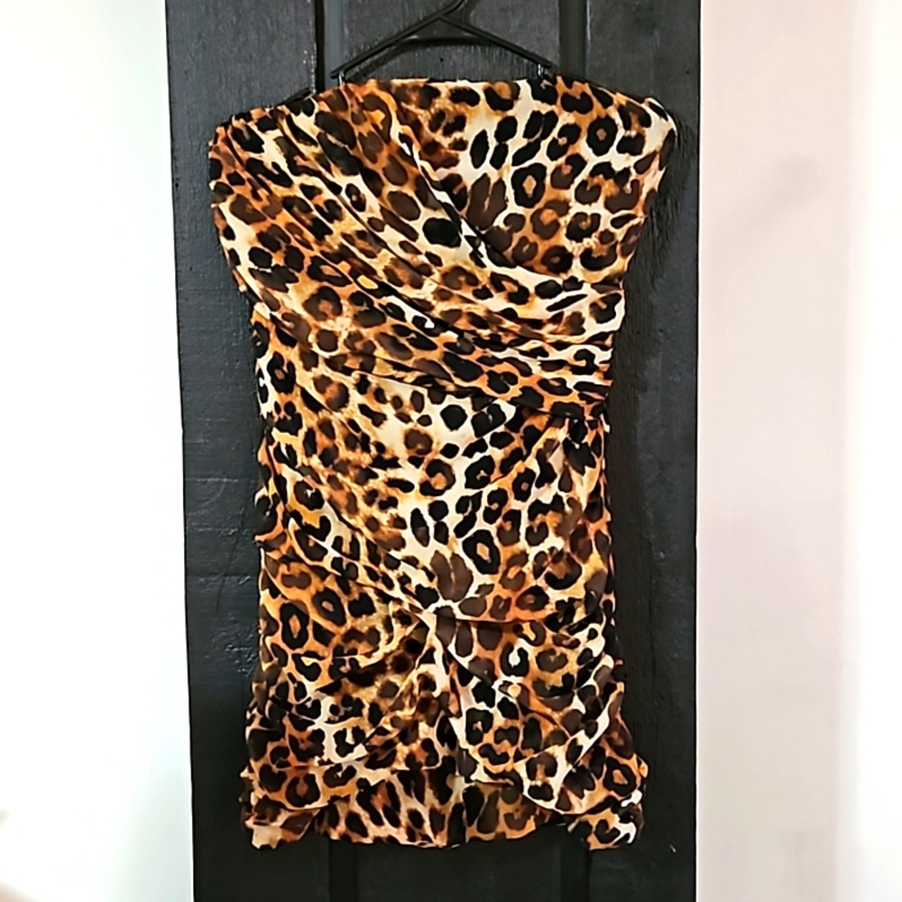 Sexy Leopard print dress
